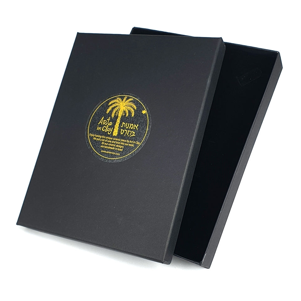 Art In Clay Ceramic Limited Edition Plaque Cartographic “The Footsteps of Christ”