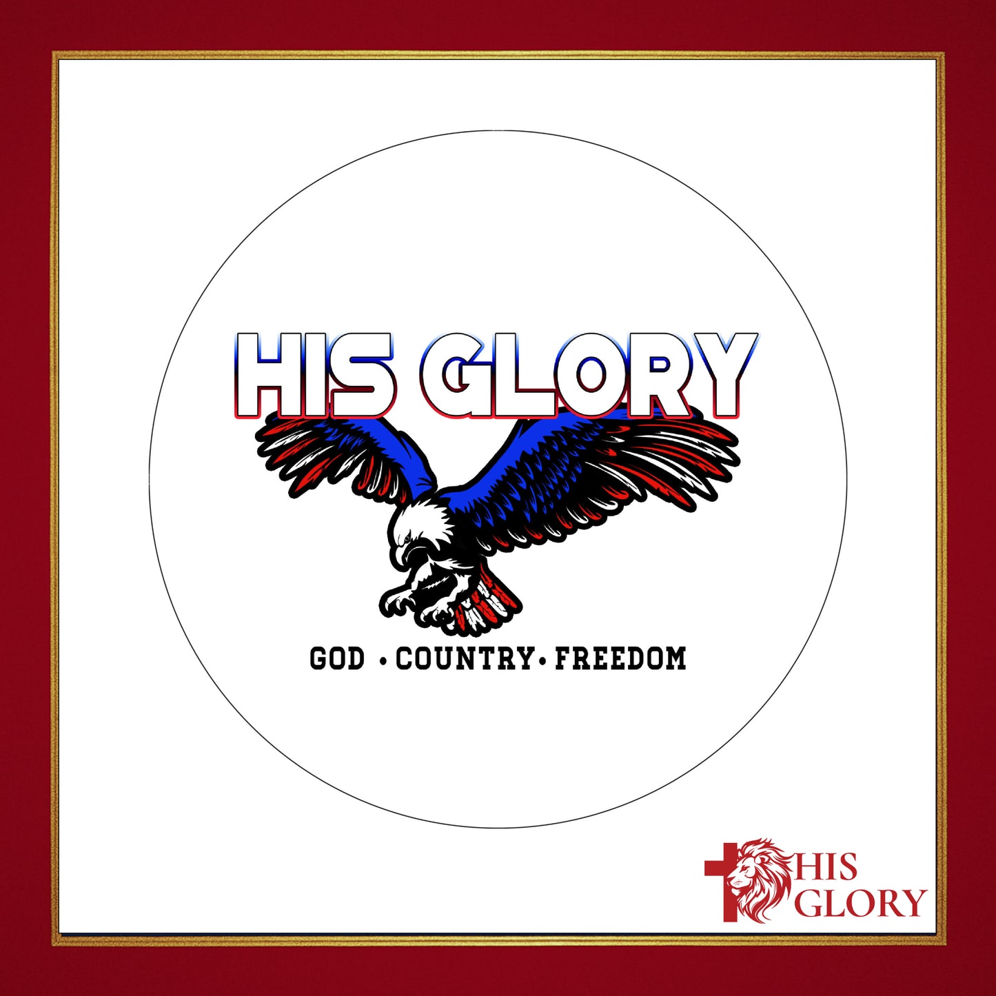 His Glory "Eagle" Sticker