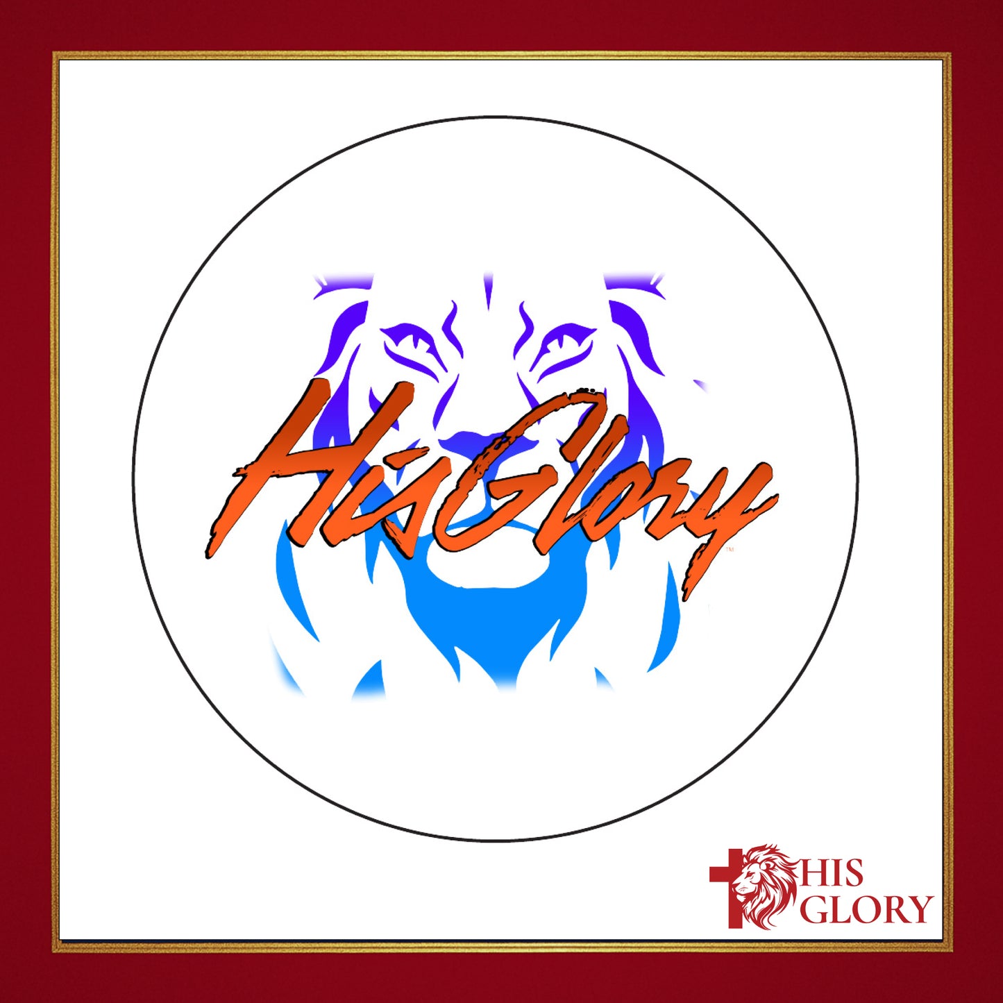 His Glory "Neon Lion" Sticker