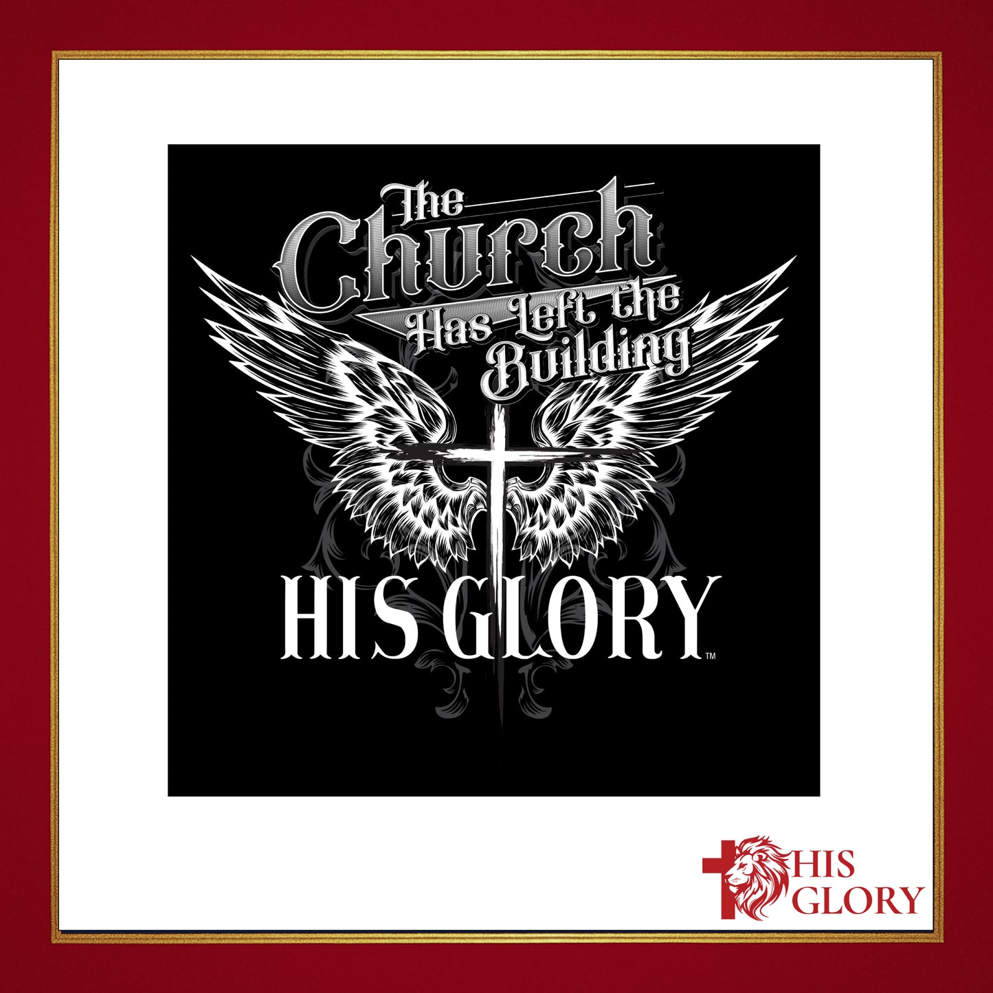 "The Church Has Left The Building" Sticker
