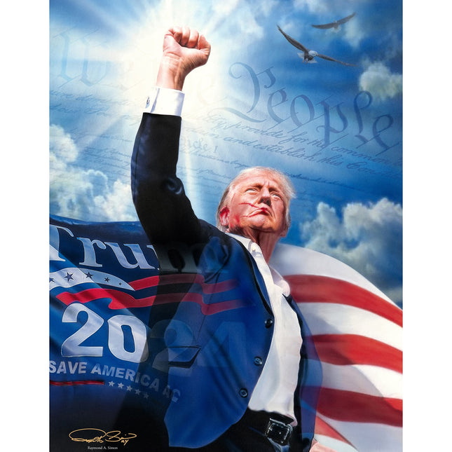 Donald Trump Painting - 'Fight, Fight, Fight'