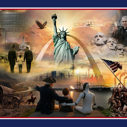 Forged in Freedom – 250th Anniversary Limited Edition Print (17" x 35")