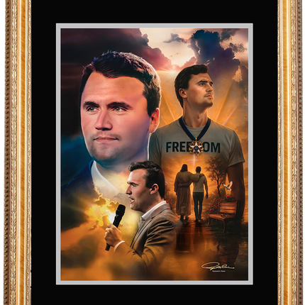 Charlie Kirk Painting - 'Eternal Voice of Freedom'