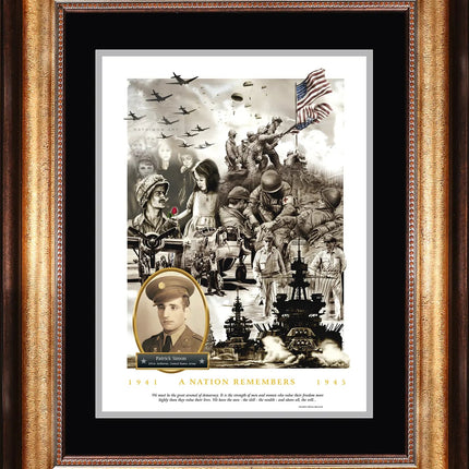 WWII Painting - 'A Nation Remembers'