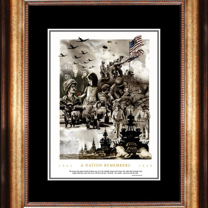 WWII Painting - 'A Nation Remembers'