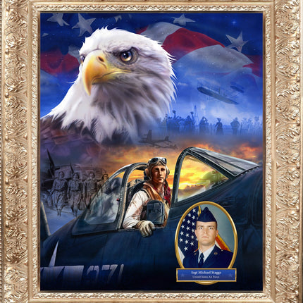 Air Force Painting - 'Aviators of Freedom'