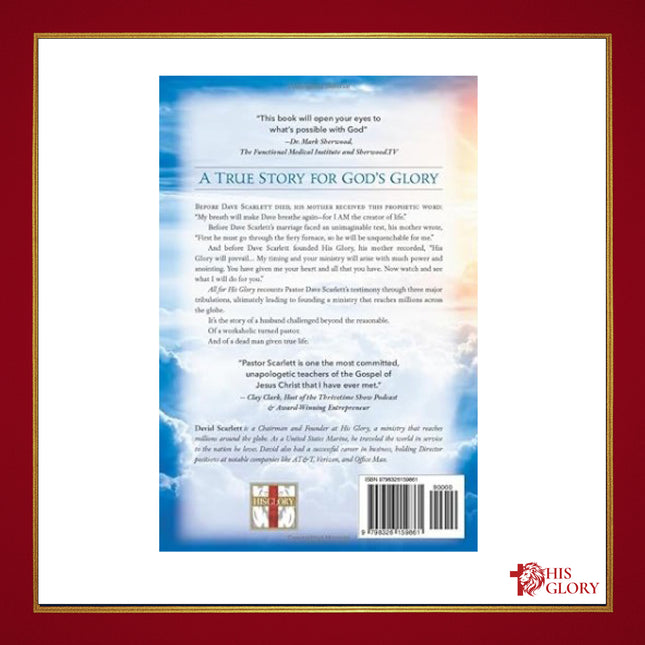 All For His Glory - Pastor Dave Signed Copy