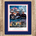 Framed Giclee Mat (Flag Version) / No / 16