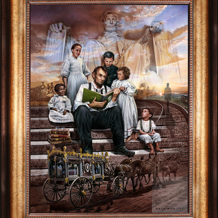 Abraham Lincoln Painting - 'America's Story'