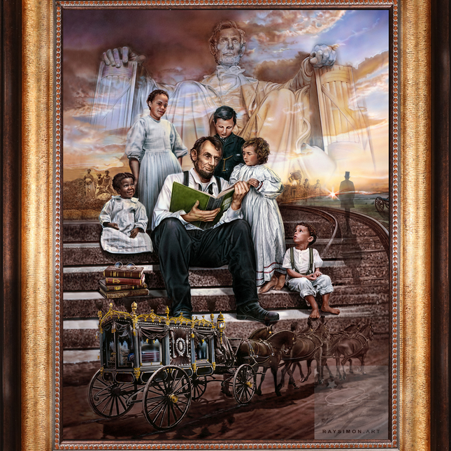 Abraham Lincoln Painting - 'America's Story'
