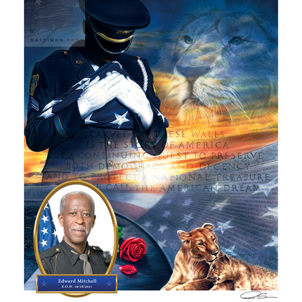 Police Artwork - 'Love Duty Honor Sacrifice'