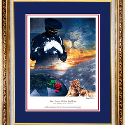 Police Artwork - 'Love Duty Honor Sacrifice'