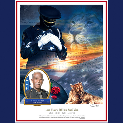 Police Artwork - 'Love Duty Honor Sacrifice'
