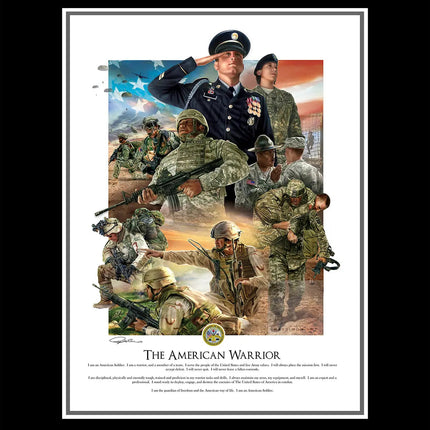 Army Artwork - 'The American Warrior'