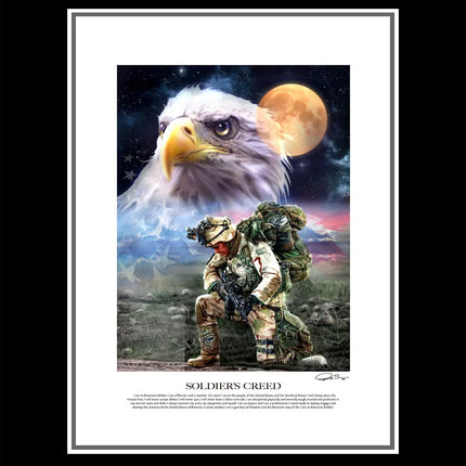Army Artwork - 'Soldier's Creed'