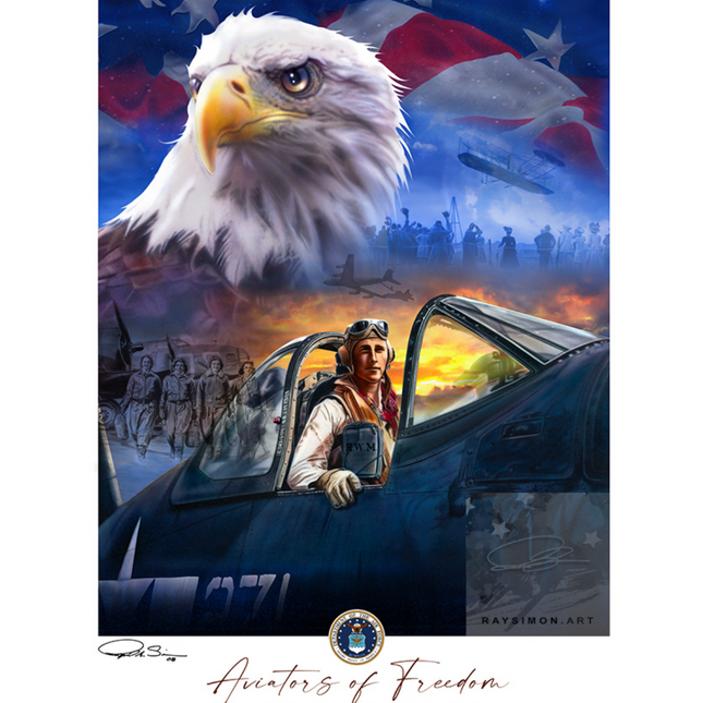 Air Force Painting - 'Aviators of Freedom'