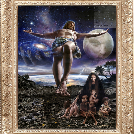 Jesus Christ Painting - 'The Crucifixion'