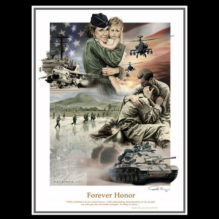 Military Artwork - 'Forever Honor'