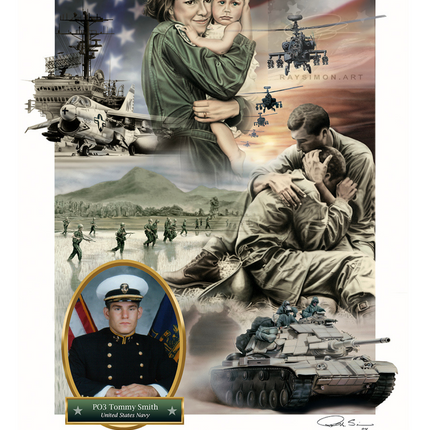 Military Artwork - 'Forever Honor'