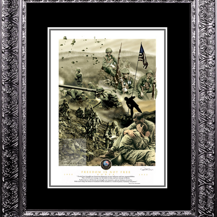 Korean War Art - 'Freedom is Not Free'