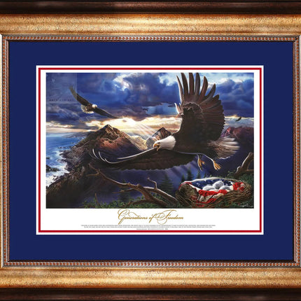 American Bald Eagle Painting - 'Generations of Freedom'