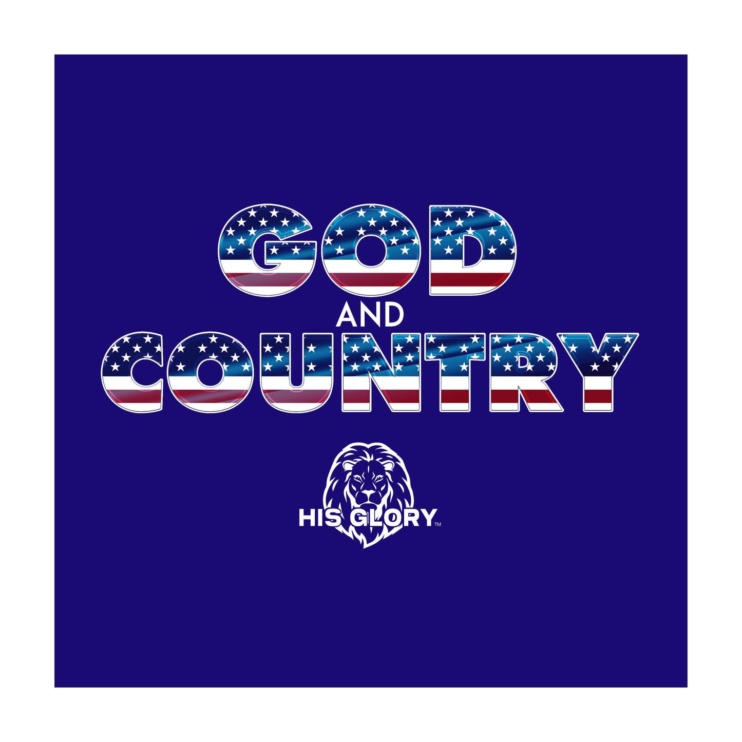 "God & Country" Sticker