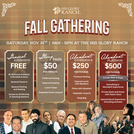 His Glory Ranch Fall Event