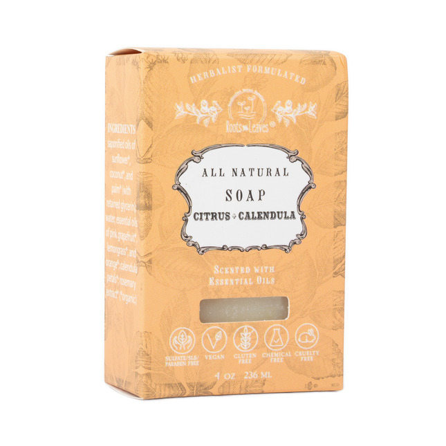 Organic Vegan Citrus + Calendula Bar Soap