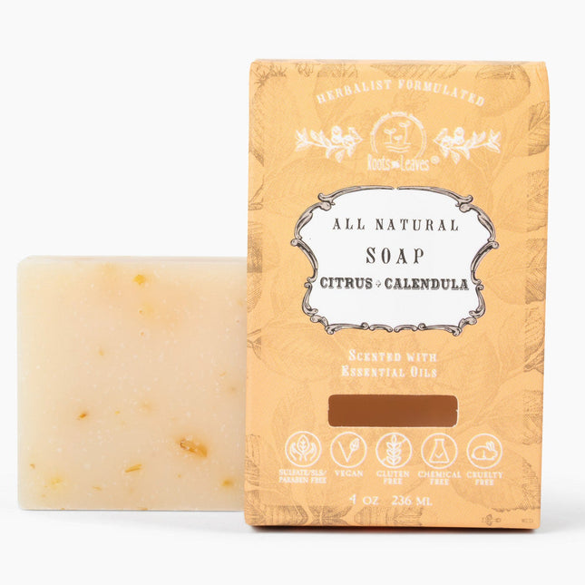Organic Vegan Citrus + Calendula Bar Soap