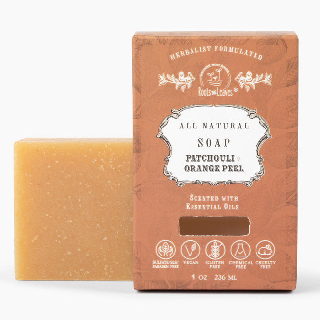 Organic Vegan Patchouli + Orange Bar Soap