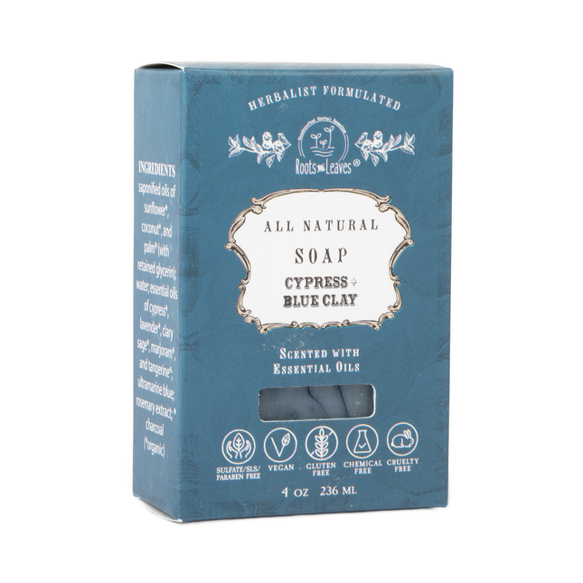 Organic Vegan Cypress + Blue Clay Bar Soap