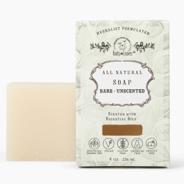 Organic Vegan Bare Unscented Bar Soap
