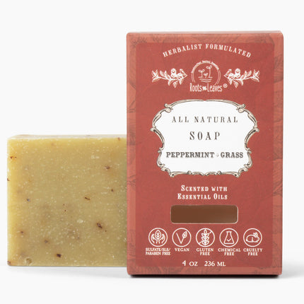 Organic Vegan Peppermint Bar Soap