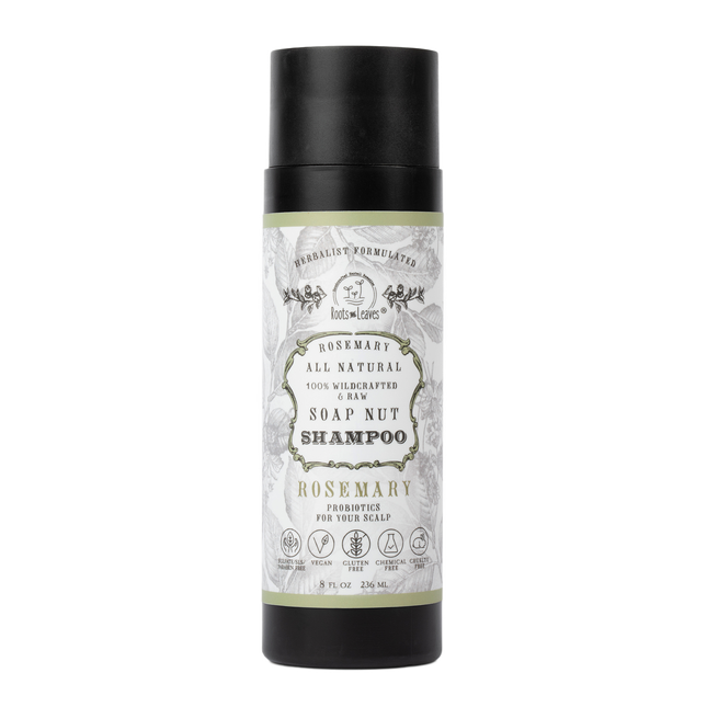 All Natural Soapnut SHAMPOO - ROSEMARY- wild fermented probiotics for your scalp