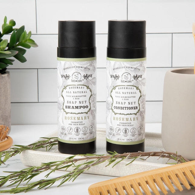 All Natural Soapnut SHAMPOO - ROSEMARY- wild fermented probiotics for your scalp