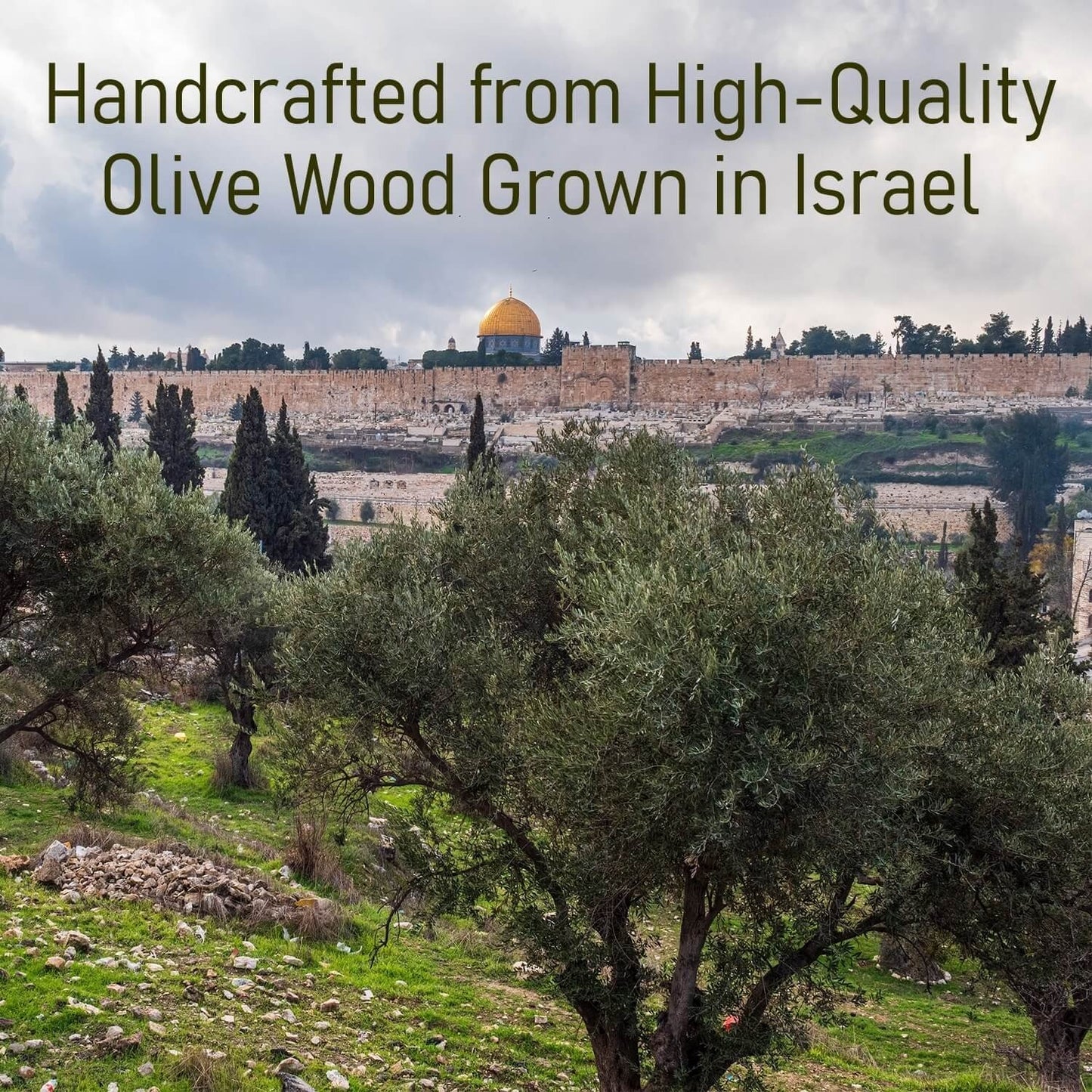 Olive Wood Hand-Carved Nativity Set