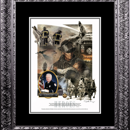 Firefighter Artwork - 'Heroes'