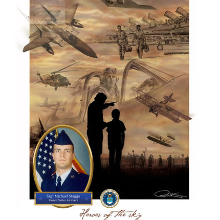 Military Aviation Art - 'Heroes of the Sky'