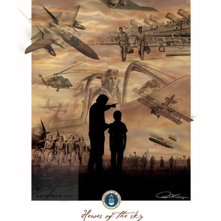 Military Aviation Art - 'Heroes of the Sky'