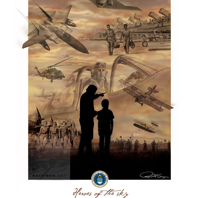 Military Aviation Art - 'Heroes of the Sky'