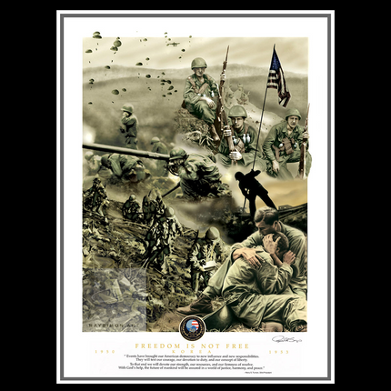 Korean War Art - 'Freedom is Not Free'