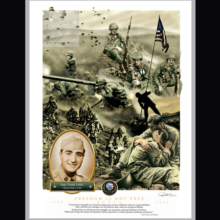 Korean War Art - 'Freedom is Not Free'