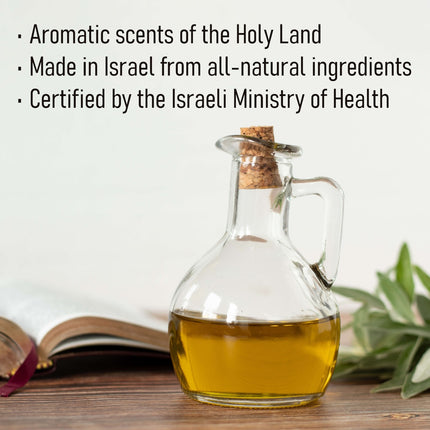 Light of Jerusalem Anointing Oil with Gold Torah Bottle
