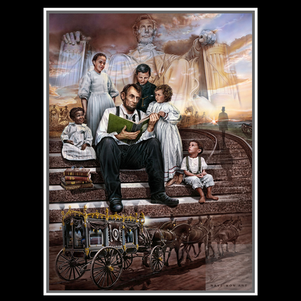 Abraham Lincoln Painting - 'America's Story'