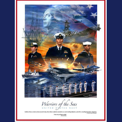 Navy Artwork - 'Warriors of the Sea'
