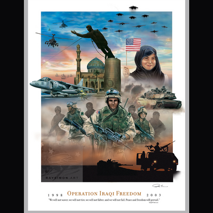 Iraq War Art - 'Operation Iraqi Freedom'