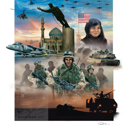 Iraq War Art - 'Operation Iraqi Freedom'