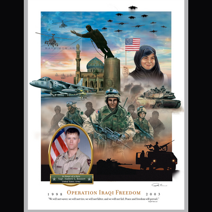 Iraq War Art - 'Operation Iraqi Freedom'