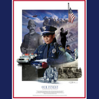 Giclee Mat / Black Policewoman / No