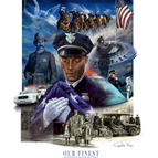 Giclee Print / Black Policeman / No